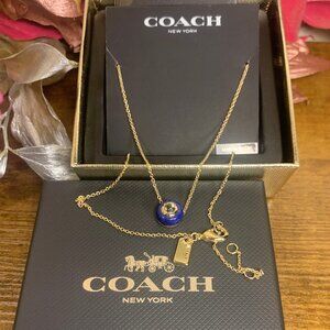 Coach Reserve Semi Precious Crystal Necklace